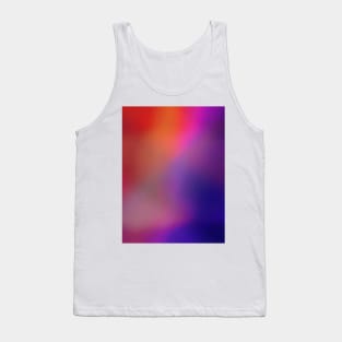 Colorful Magenta Pink Purple and Red Abstract Glow Tank Top